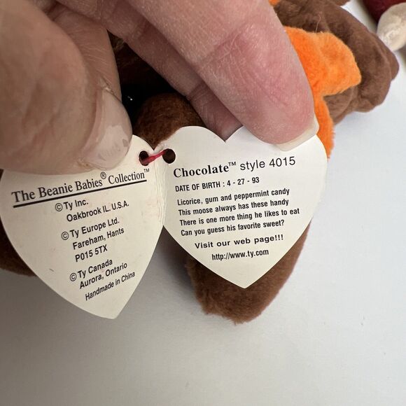Ty Beanie Babies Lot Of 3 Schweetheart Chocolate Signature Bear All 1999 W Tags - Picture 3 of 10